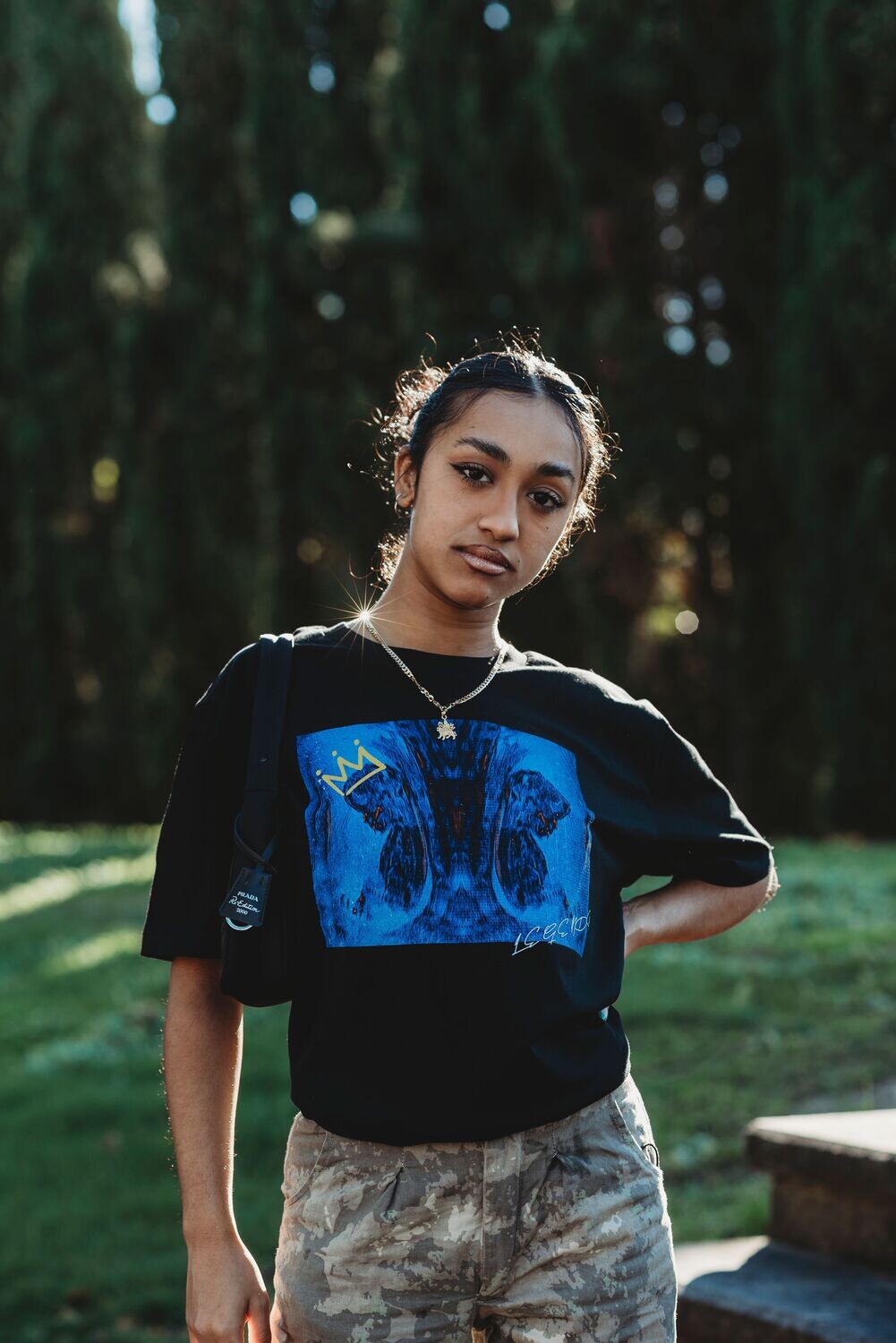 K-WAK T-SHIRT "LLV1 ART TEE" BLACK