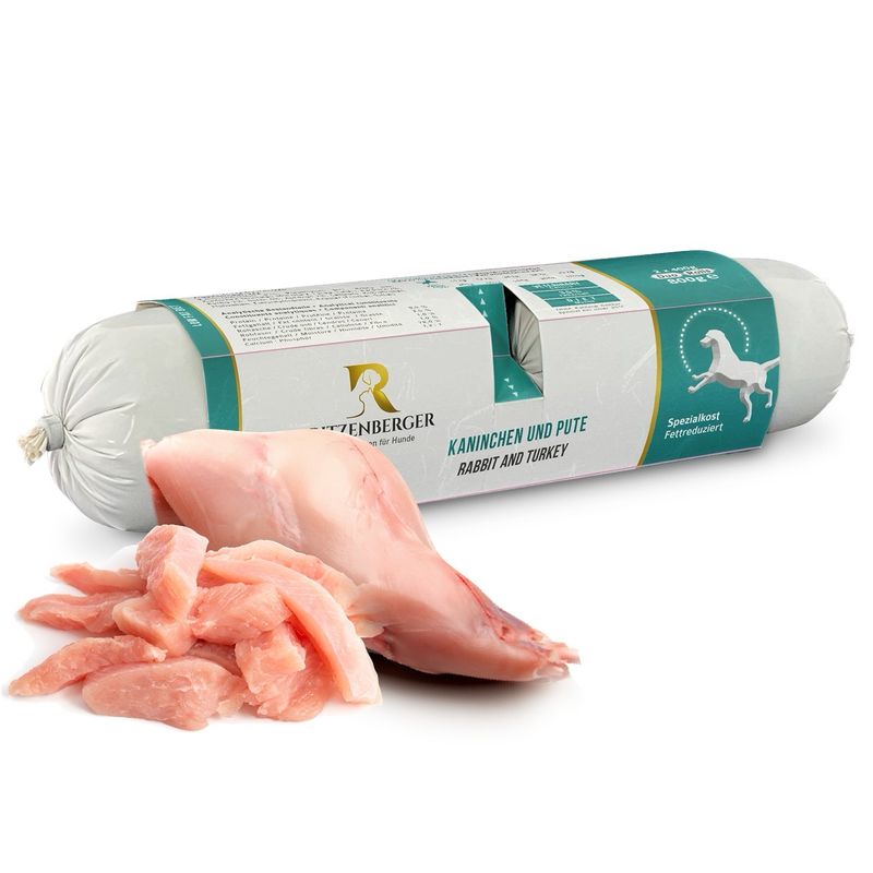 kalkoen met konijn dieetmenu