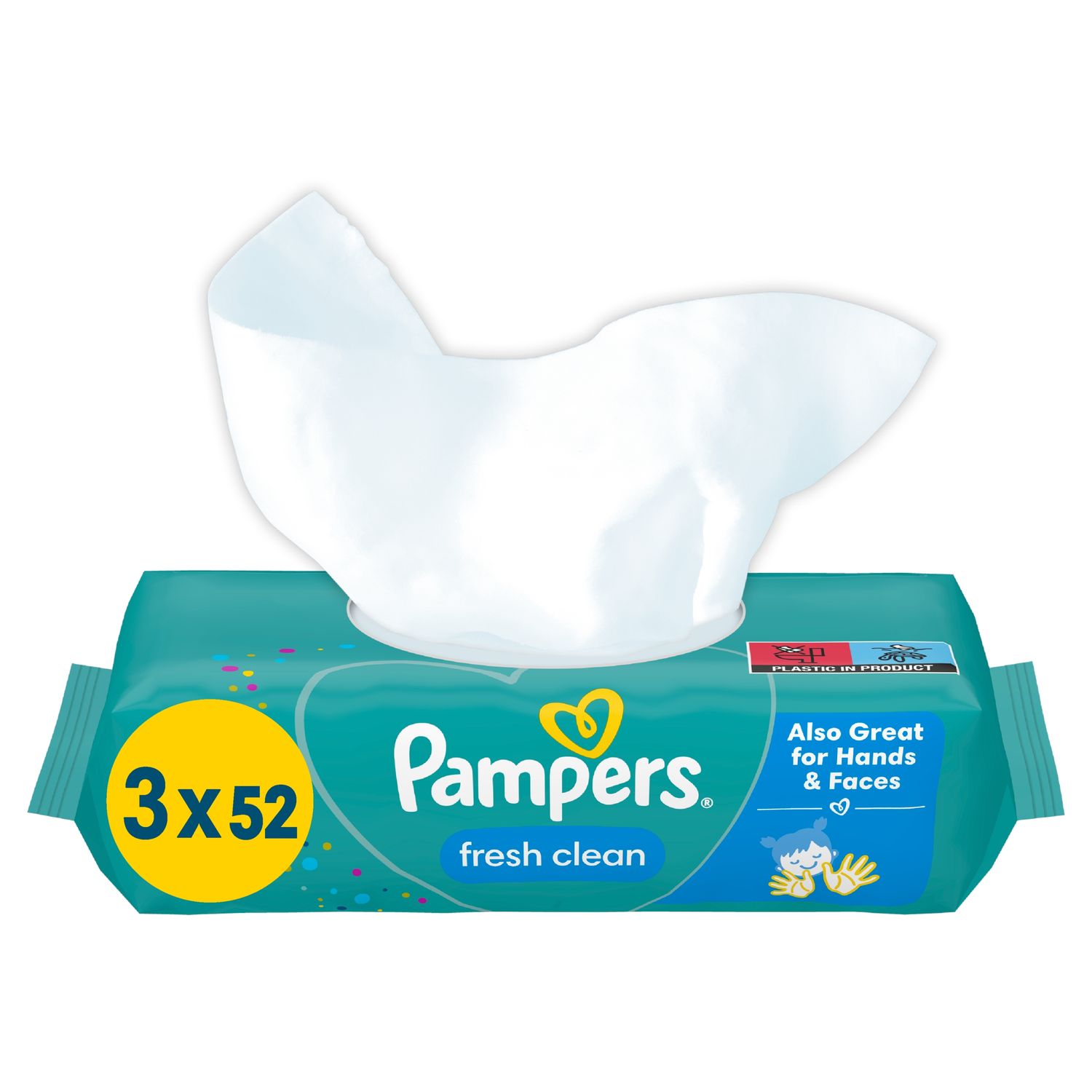 Pampers Fresh chusteczki nawilżane 3x52szt