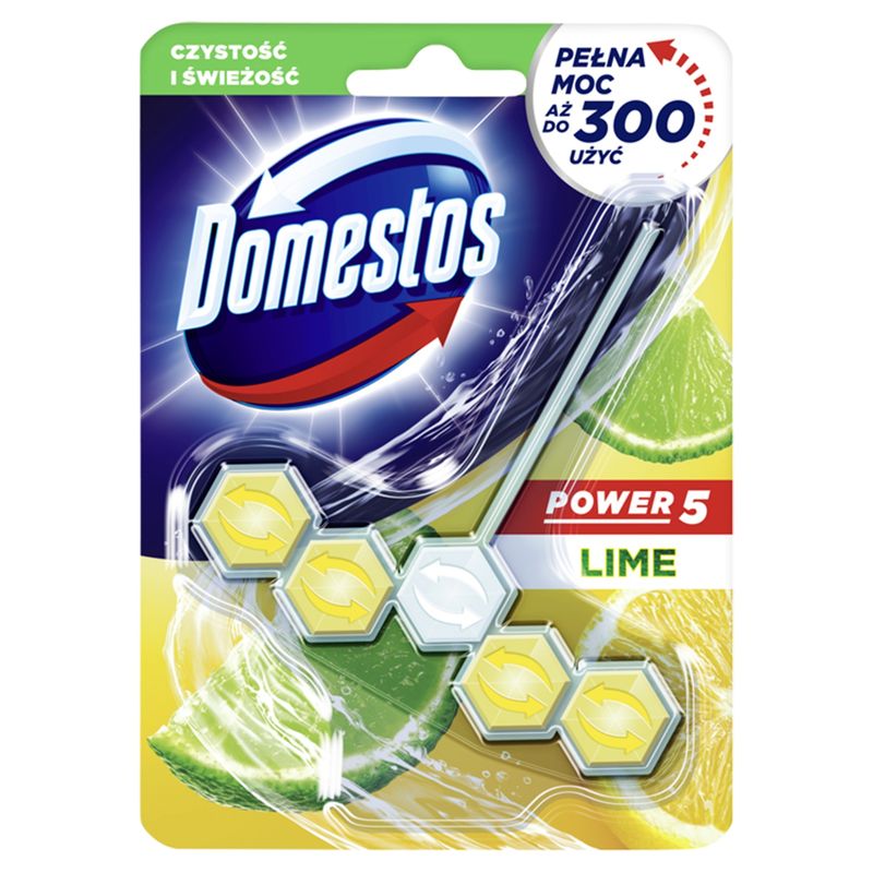 Domestos Power 5 Kostka zapachowa do toalet Lime 1 kostka