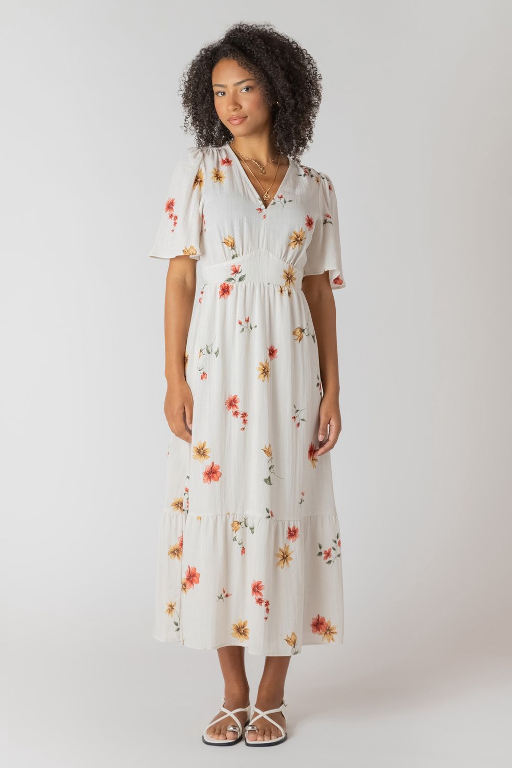SHORT SLEEVE MAXI DRESS