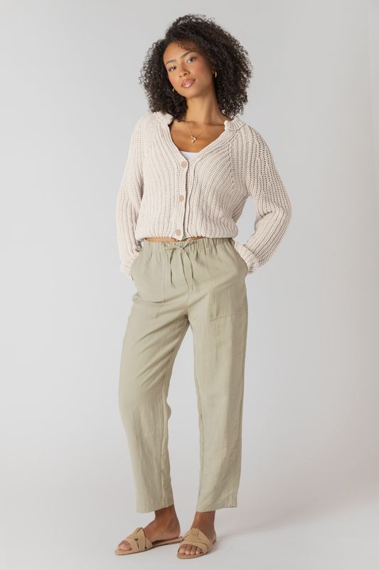 TEXTURED BUTTON FRONT CARDIGAN