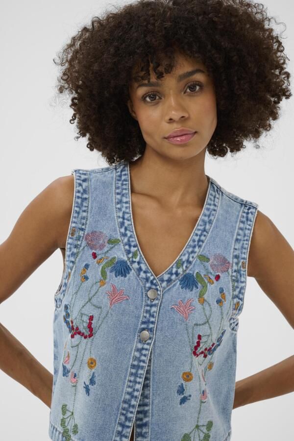 CUTIALA ANICETA EMBROIDERY WAISTCOAT