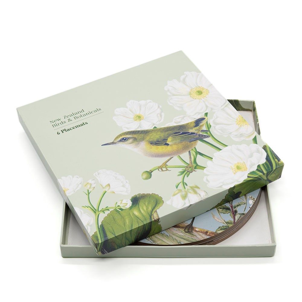 Birds &amp; Botanicals of NZ Box of 6 Placemats