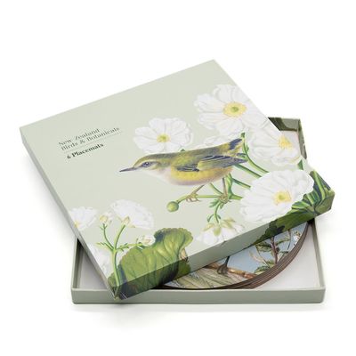 Birds &amp; Botanicals of NZ Box of 6 Placemats