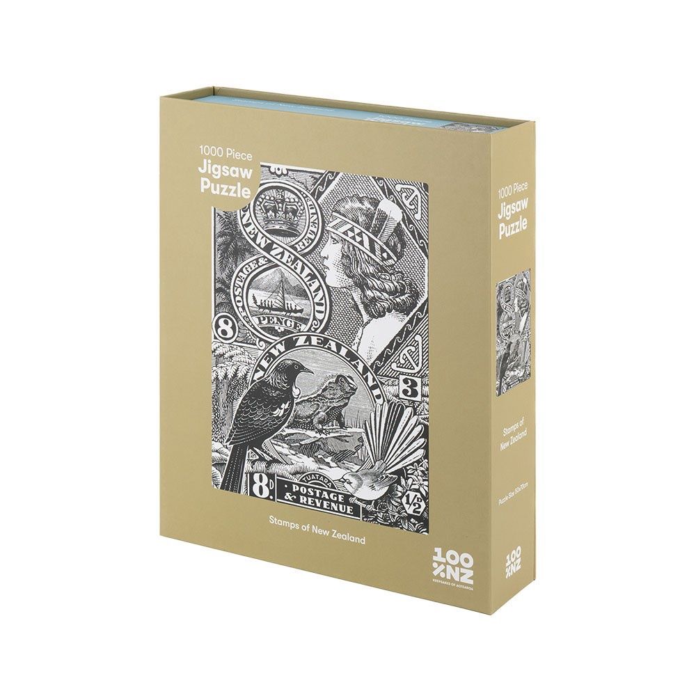 Stamps of New Zealand Jigsaw Puzzle Box