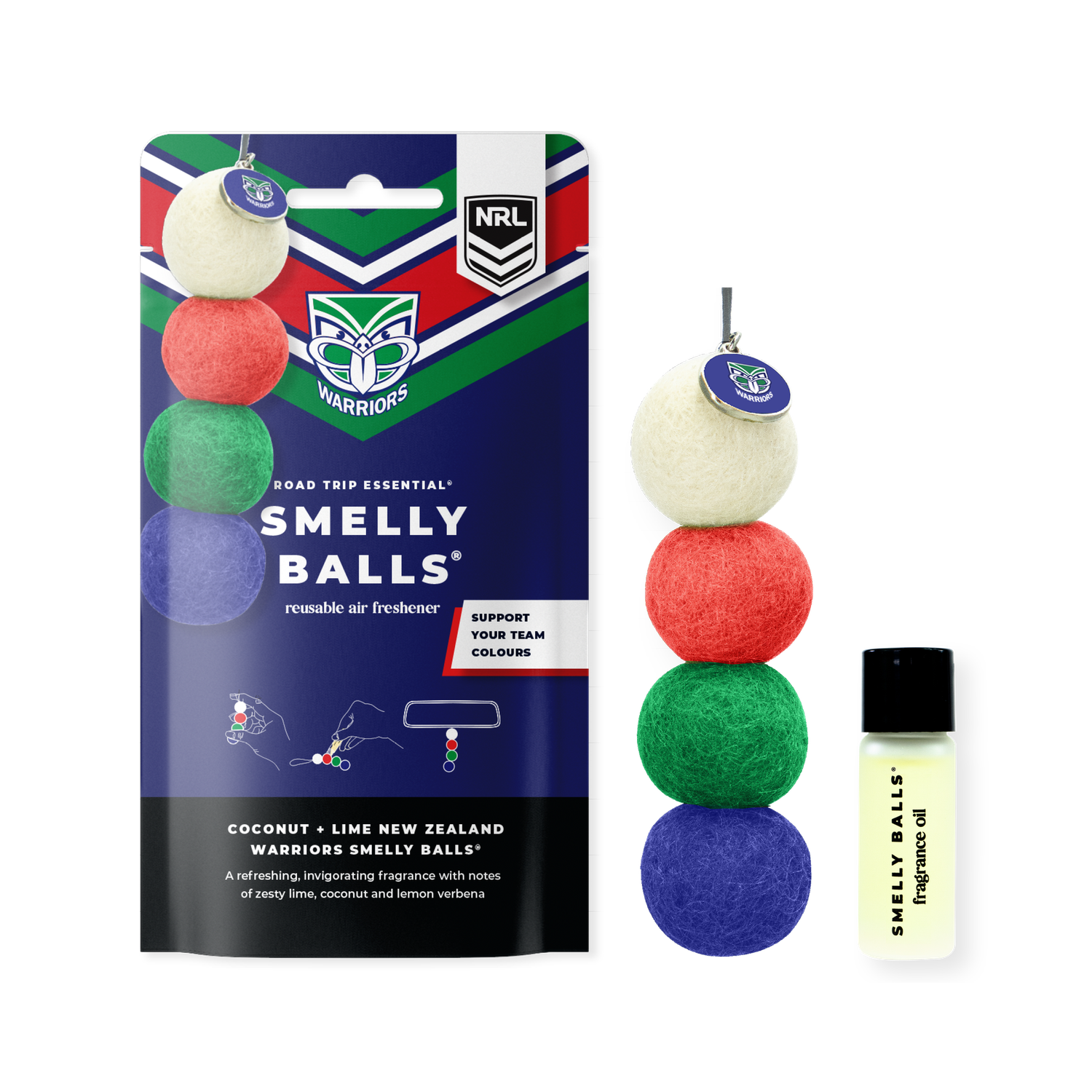 Smelly Balls NZ Warriors Set - Coconut Lime
