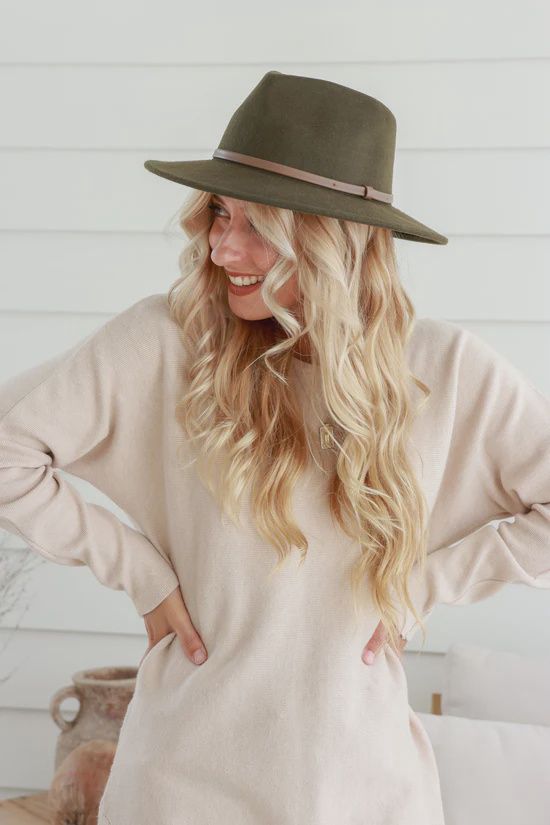 Raindrop Fedora - Khaki