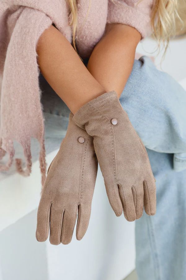 Stretch Gloves - Stone