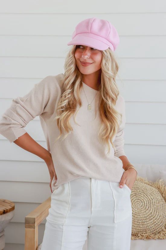 Plush Cap - Blush