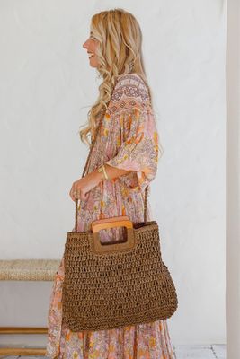 Versa Weave Tote - Chocolate