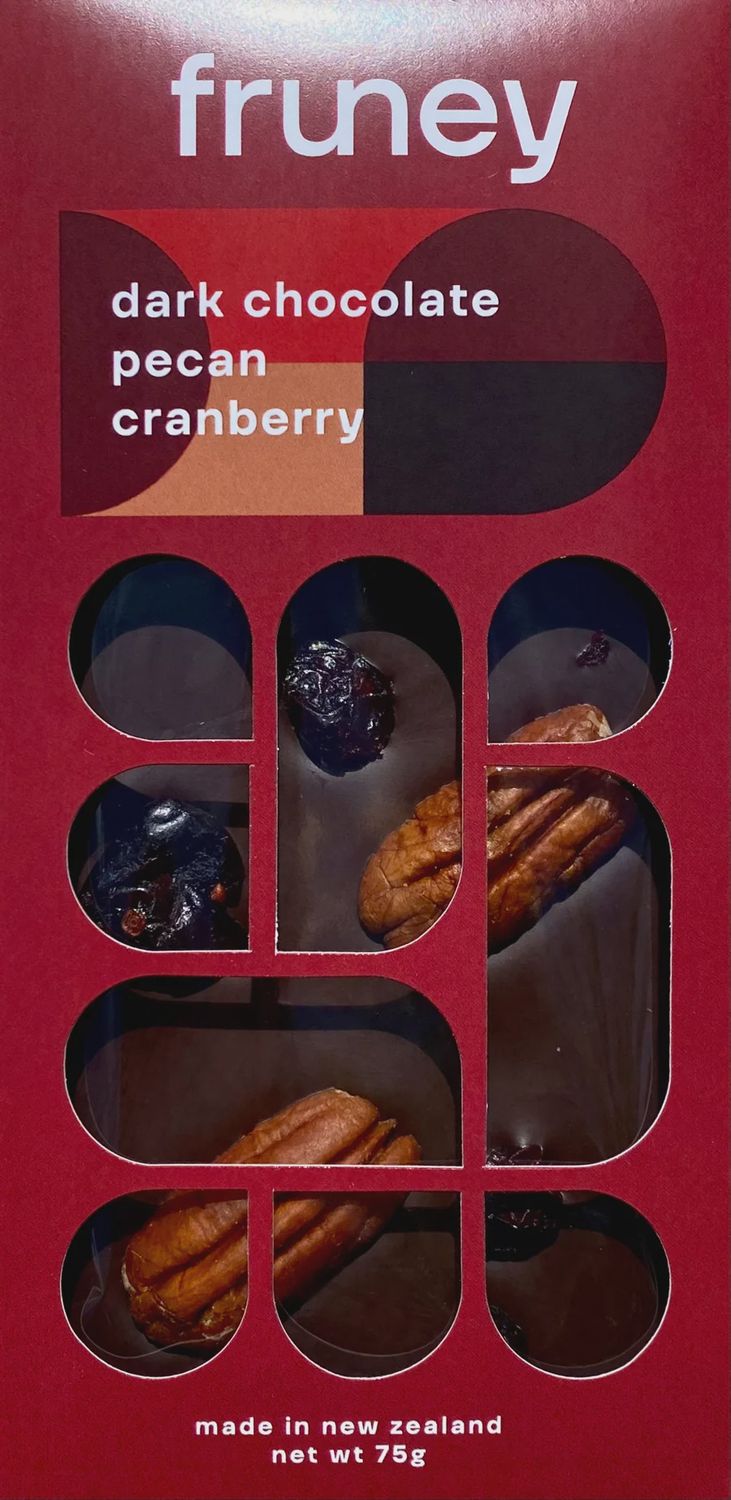 FRUNEY - Dark Chocolate &amp; Pecan &amp; Cranberry Bar