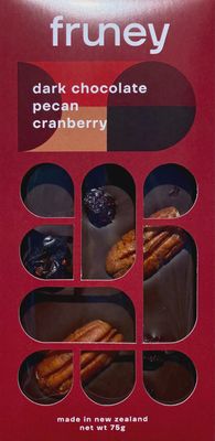 FRUNEY - Dark Chocolate &amp; Pecan &amp; Cranberry Bar
