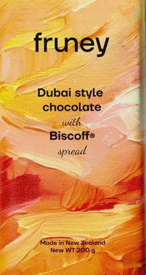 FRUNEY -  Dubai-Style Chocolate Biscoff Knafeh Bar, 200g
