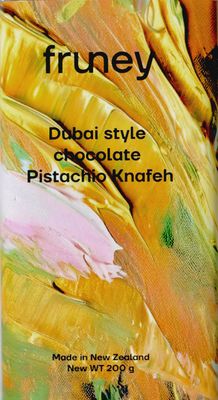 FRUNEY - Dubai-Style Chocolate Pistachio Knafeh Bar, 200g