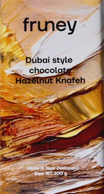 FRUNEY - Dubai-Style Chocolate Hazelnut Knafeh Bar, 200g