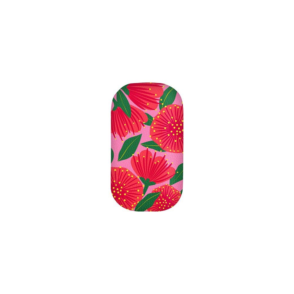 Bright Botanical Pink Pohutukawa Trinket Box