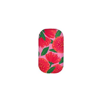 Bright Botanical Pink Pohutukawa Trinket Box