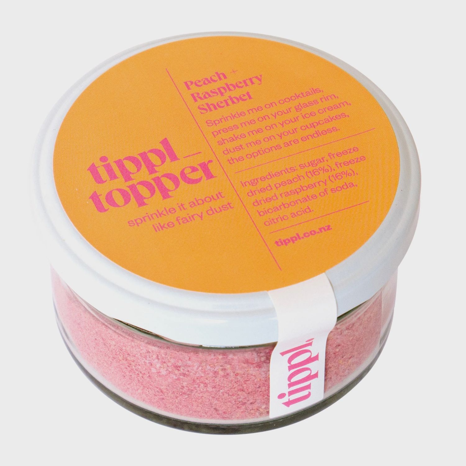 Peach + Raspberry Sherbet Tippl Topper