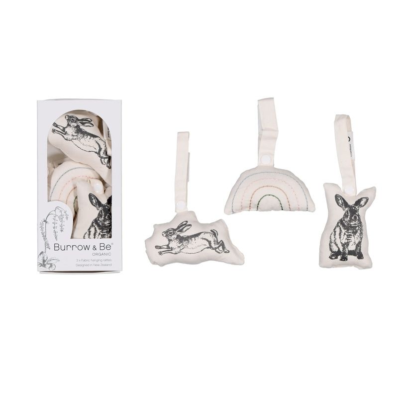 Burrow &amp; Be - Burrowers Baby Rattles (Set of 3)