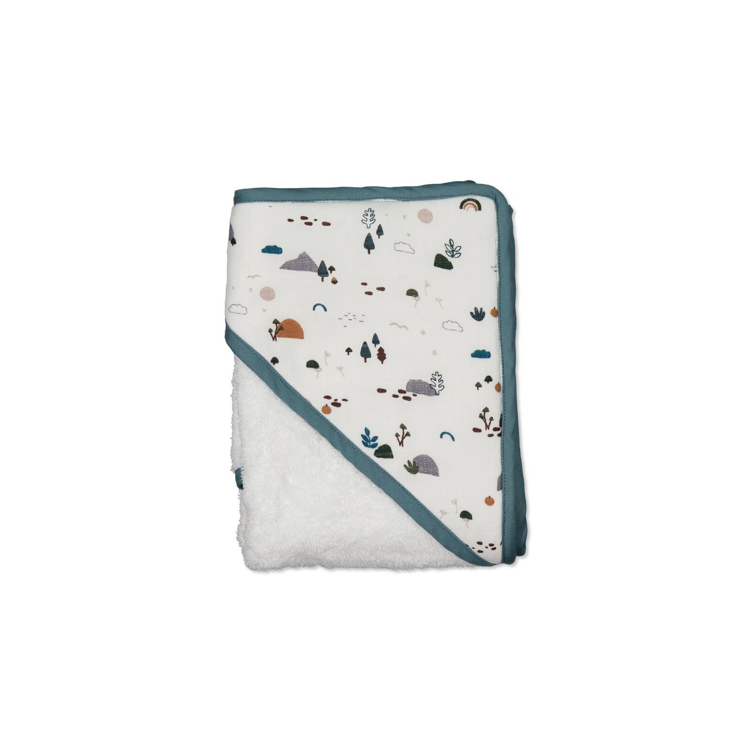 Burrow &amp; Be - Garden Treasures Baby Hooded Towel