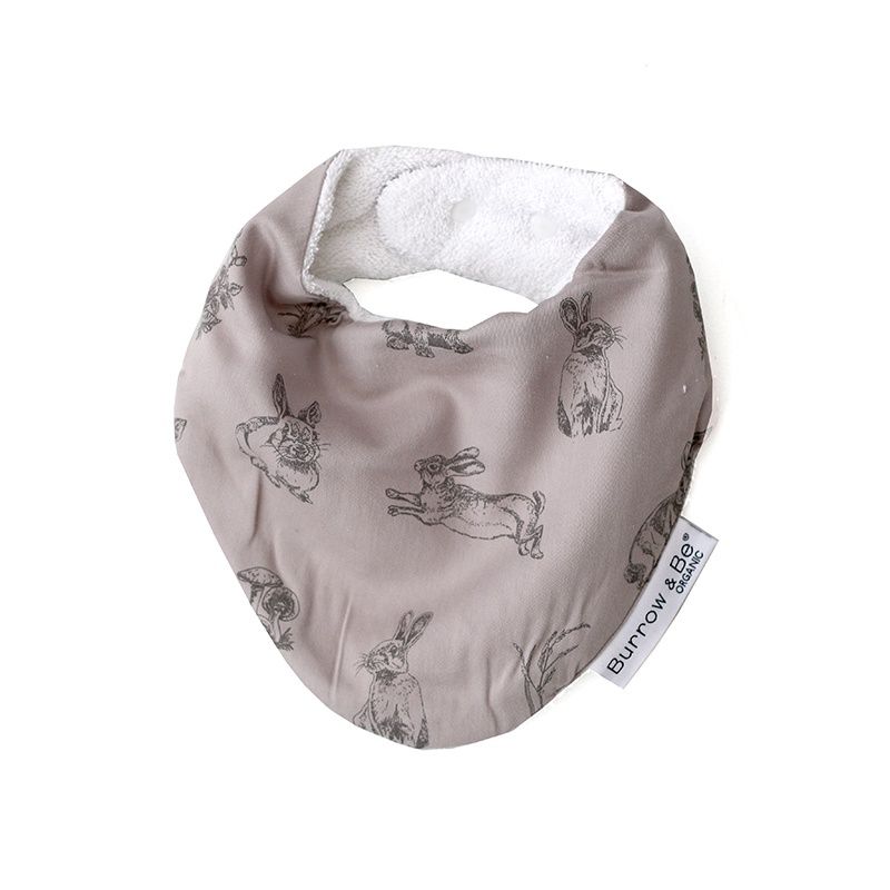 Burrow &amp; Be - Dribble Bib  - Grey Burrowers