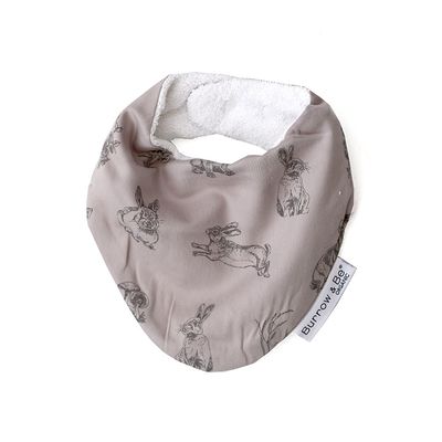 Burrow &amp; Be - Dribble Bib  - Grey Burrowers