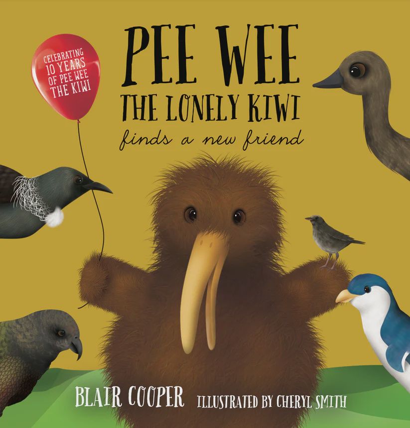 &quot;Celebration Edition&quot; Pee Wee the Lonely Kiwi Finds a New Friend + FREE KIWI