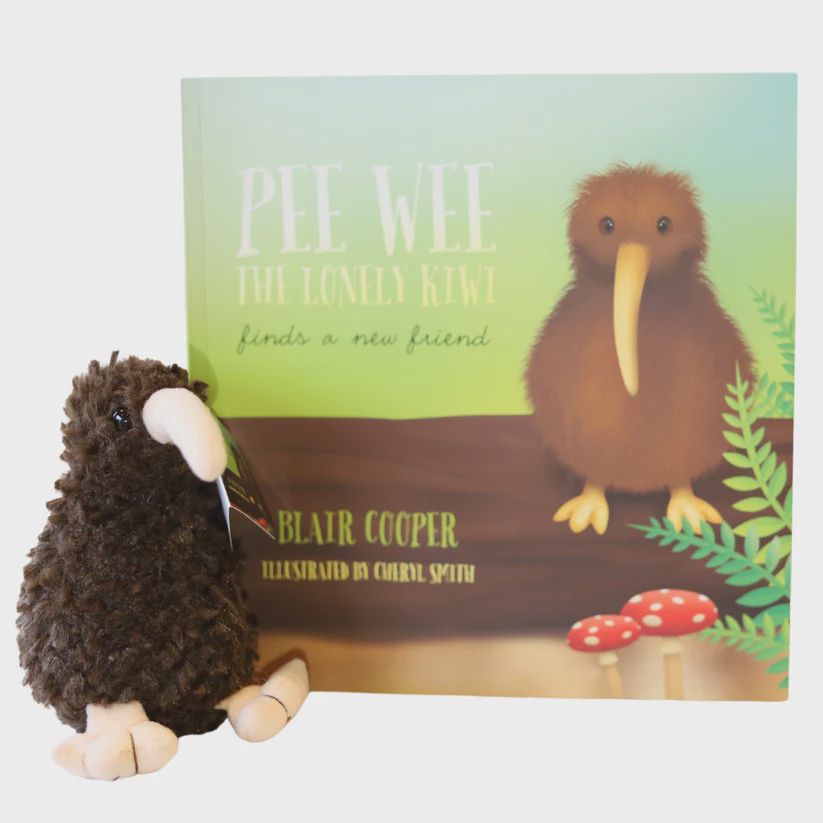 Pee Wee the Lonely Kiwi + FREE KIWI TOY