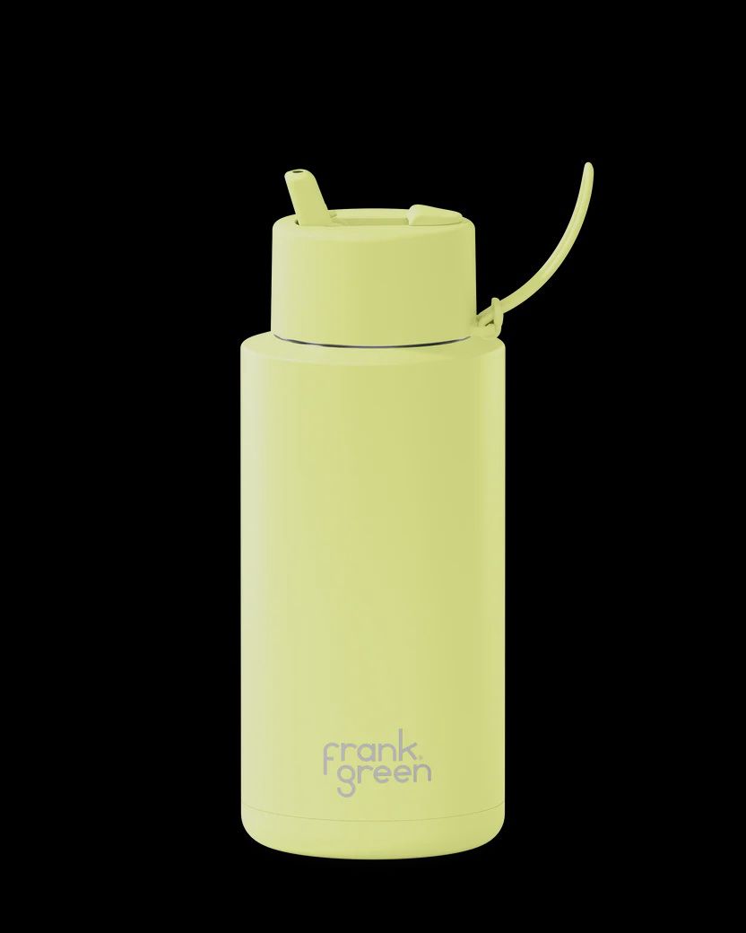 Ceramic Reusable Bottle - 34oz/1 litre - Star Glow - Flip Straw Lid