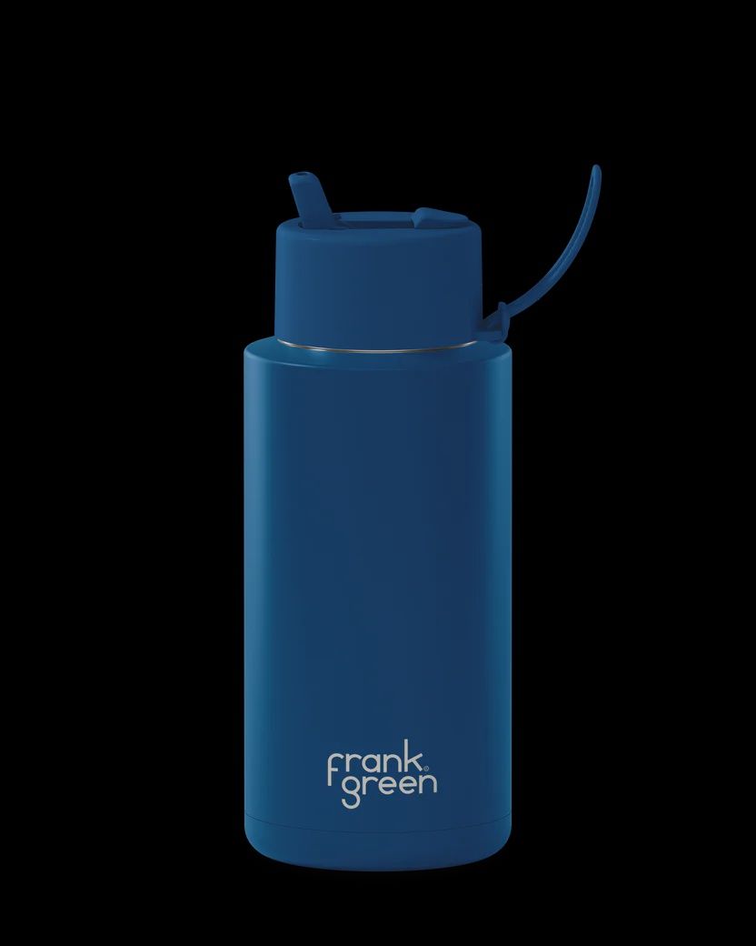 Ceramic Reusable Bottle - 34oz/1 litre Deep Ocean