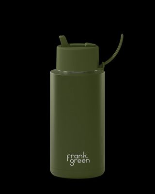 Ceramic Reusable Bottle - 34oz/1 litre Khaki