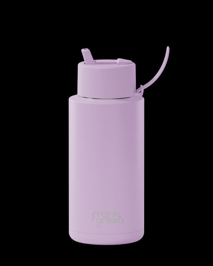 Ceramic Reusable Bottle - 34oz/1 litre Lilac Haze Straw Lid