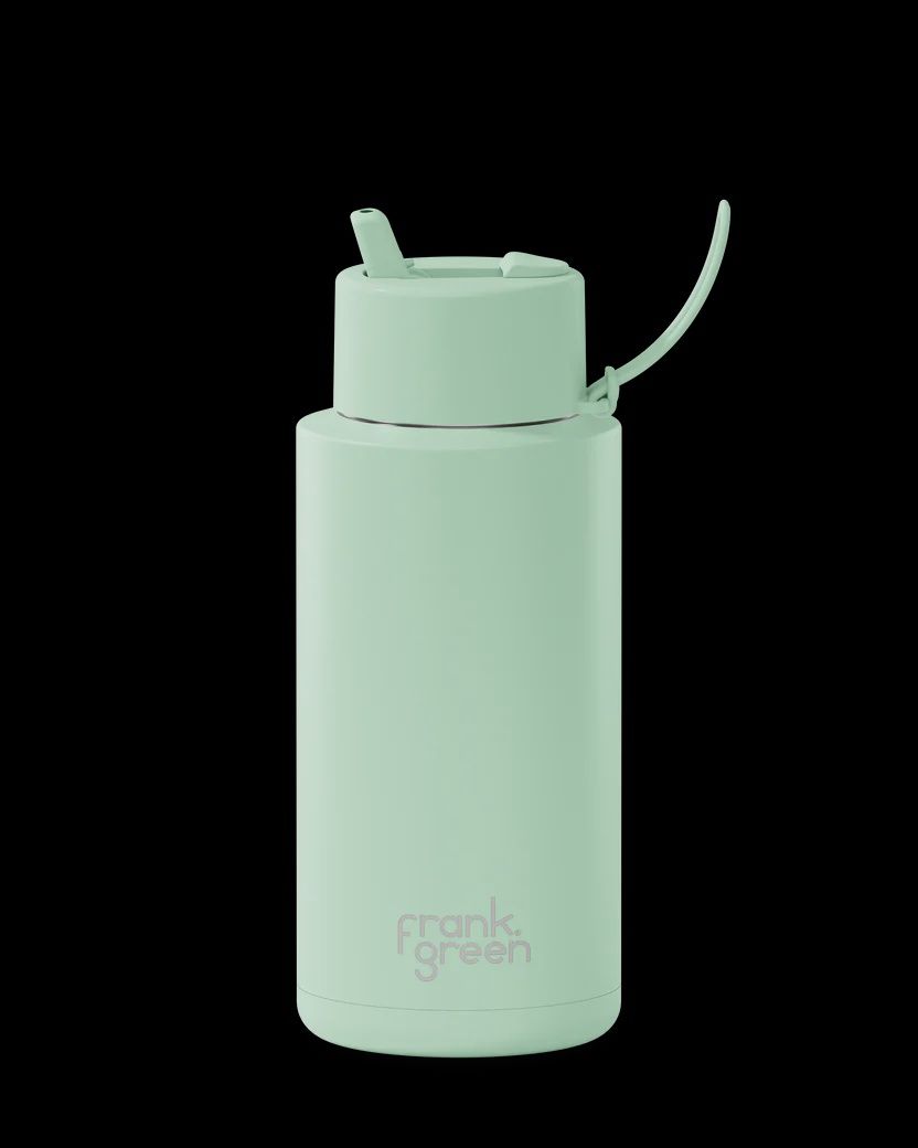 Ceramic Reusable Bottle - 34oz/1 litre Mint Gelato