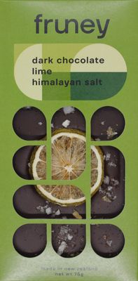 Dark chocolate, Lime &amp; Himalayan salt bar