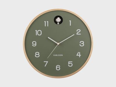 Natural Cuckoo Clock - Jungle Green