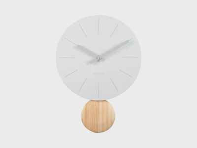 Arlo Pendulum Clock - White