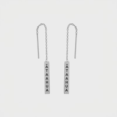 Ātaahua – Beautiful – Earrings Silver