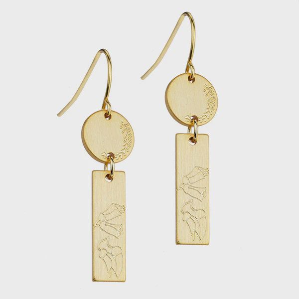 Kowhai Spring Pendant Earrings