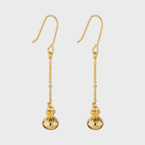 Poi Poi Pendant Earrings - Gold