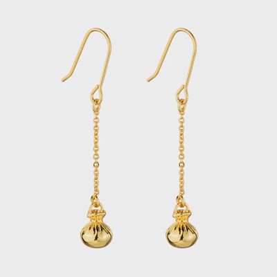 Poi Poi Pendant Earrings - Gold