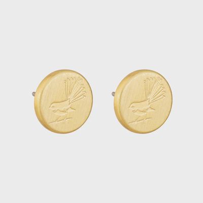 Round Fantail - Gold Studs