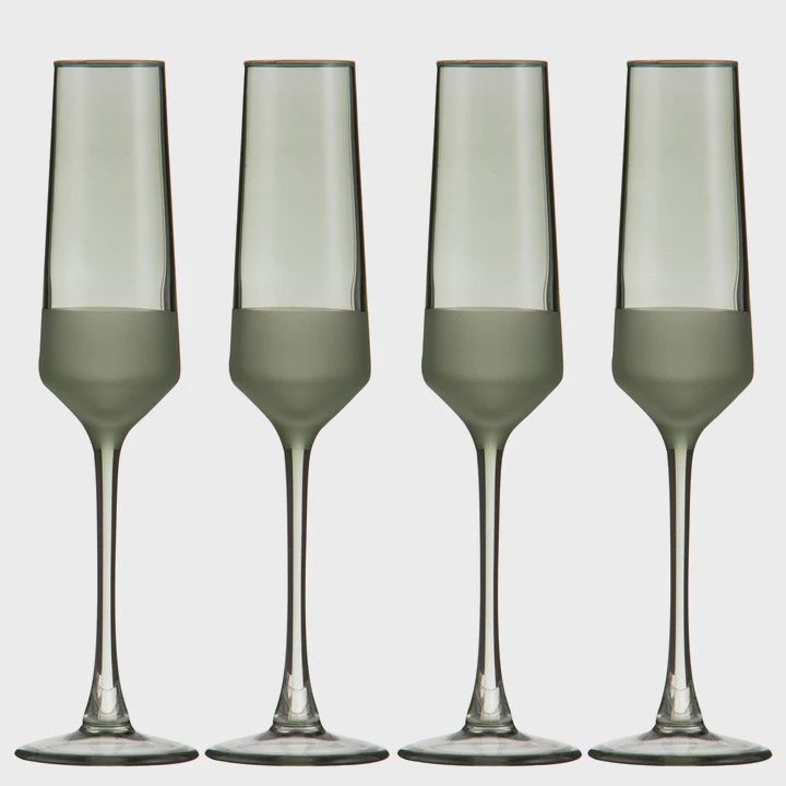 Panama Moss 4pk Champagne Glass
