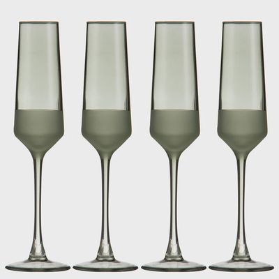Panama Moss 4pk Champagne Glass