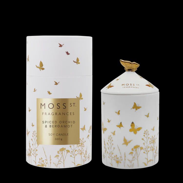 Spiced Orchid &amp; Bergamot Ceramic Candle 360gm