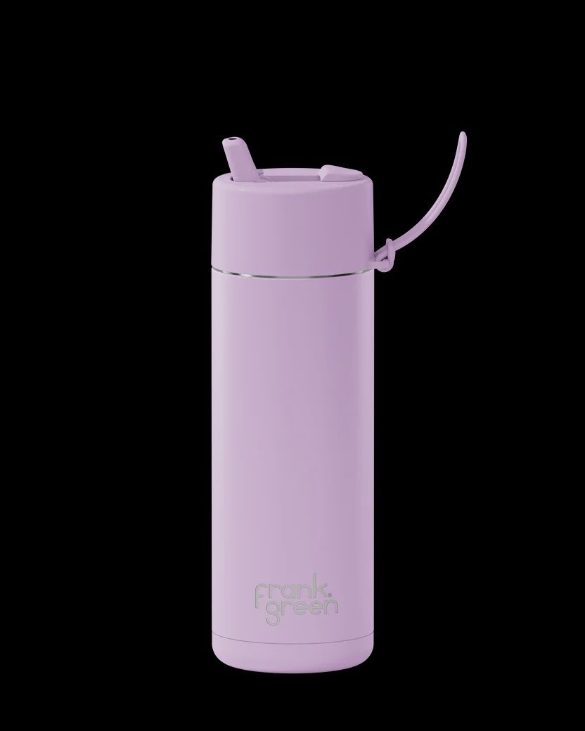 Ceramic Reusable Bottle - 595ml - Lilac Haze Flip Straw Lid