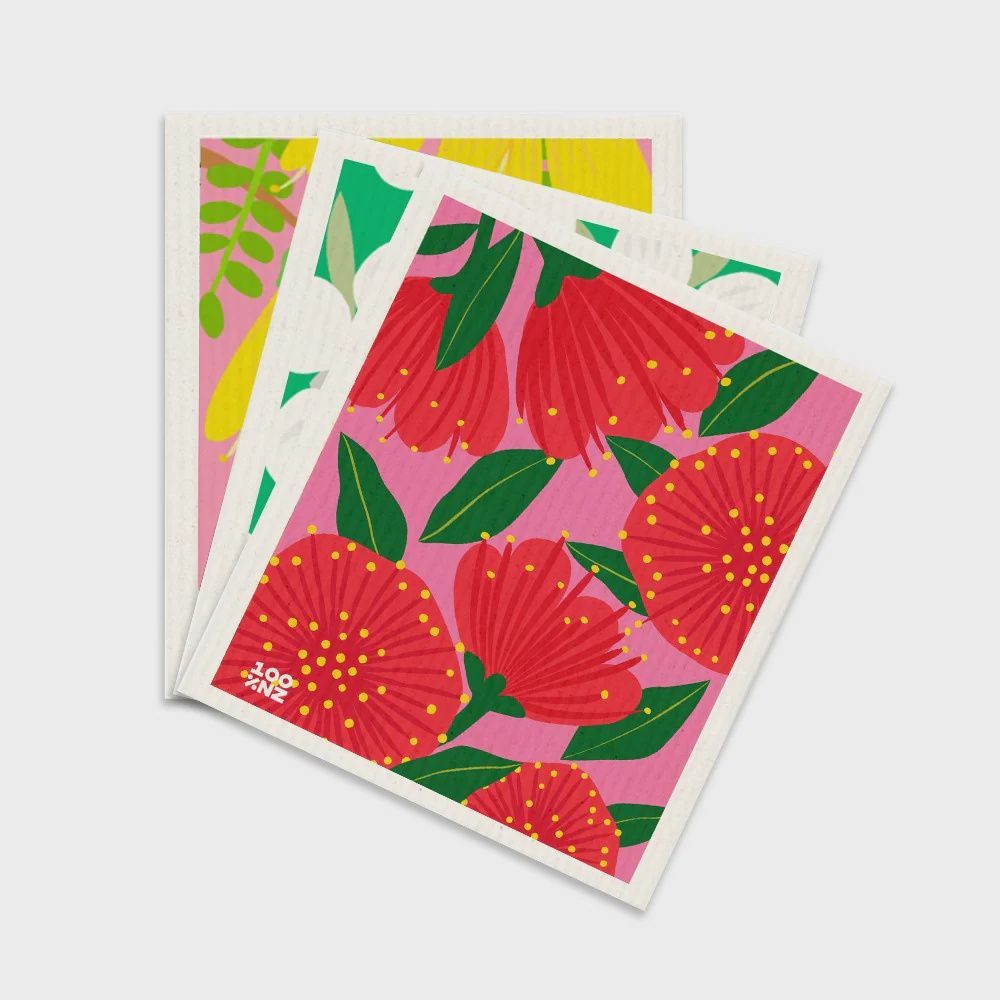 Swedish Dishcloths - Pohutukawa