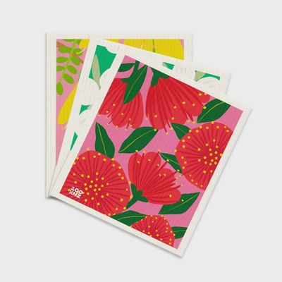 Swedish Dishcloths - Pohutukawa