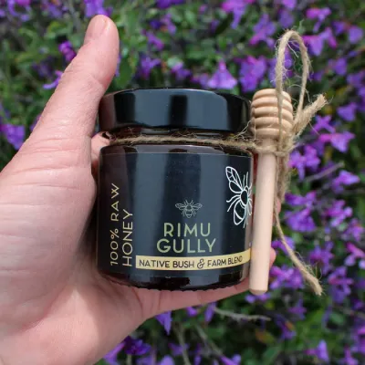 Rimu Gully Raw Honey – Mini jar with dipper