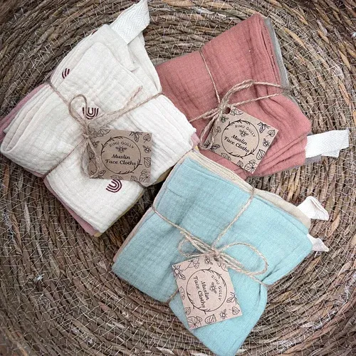 Muslin Face Cloths x3